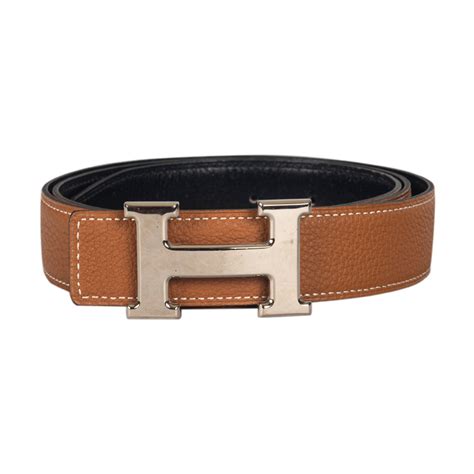 black and brown reversible hermes belt